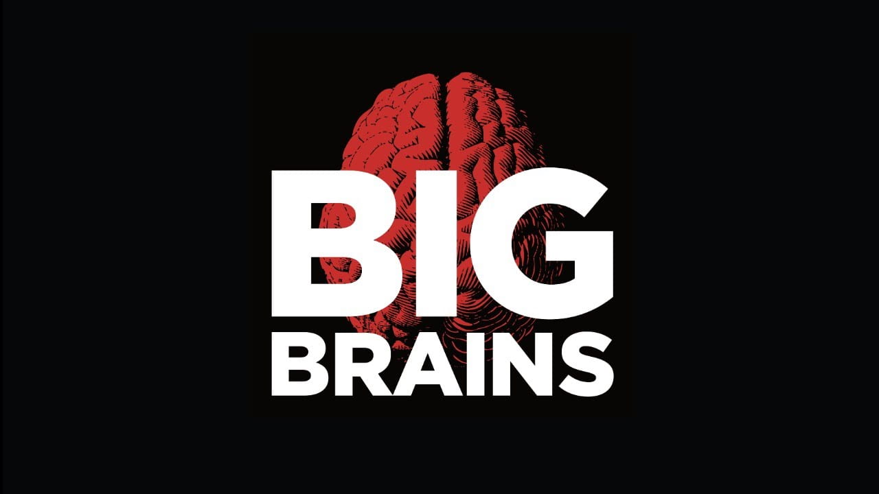 Big Brains podcast logo horizontal